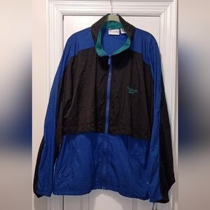 Reebok Vintage color Block Zip Up Wind Breaker men's XL